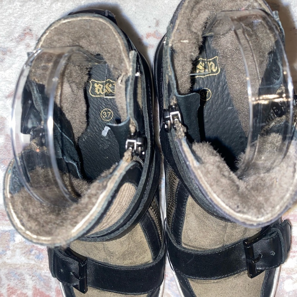 Ash Leather Buckle Sneakers - Picture 4 of 9